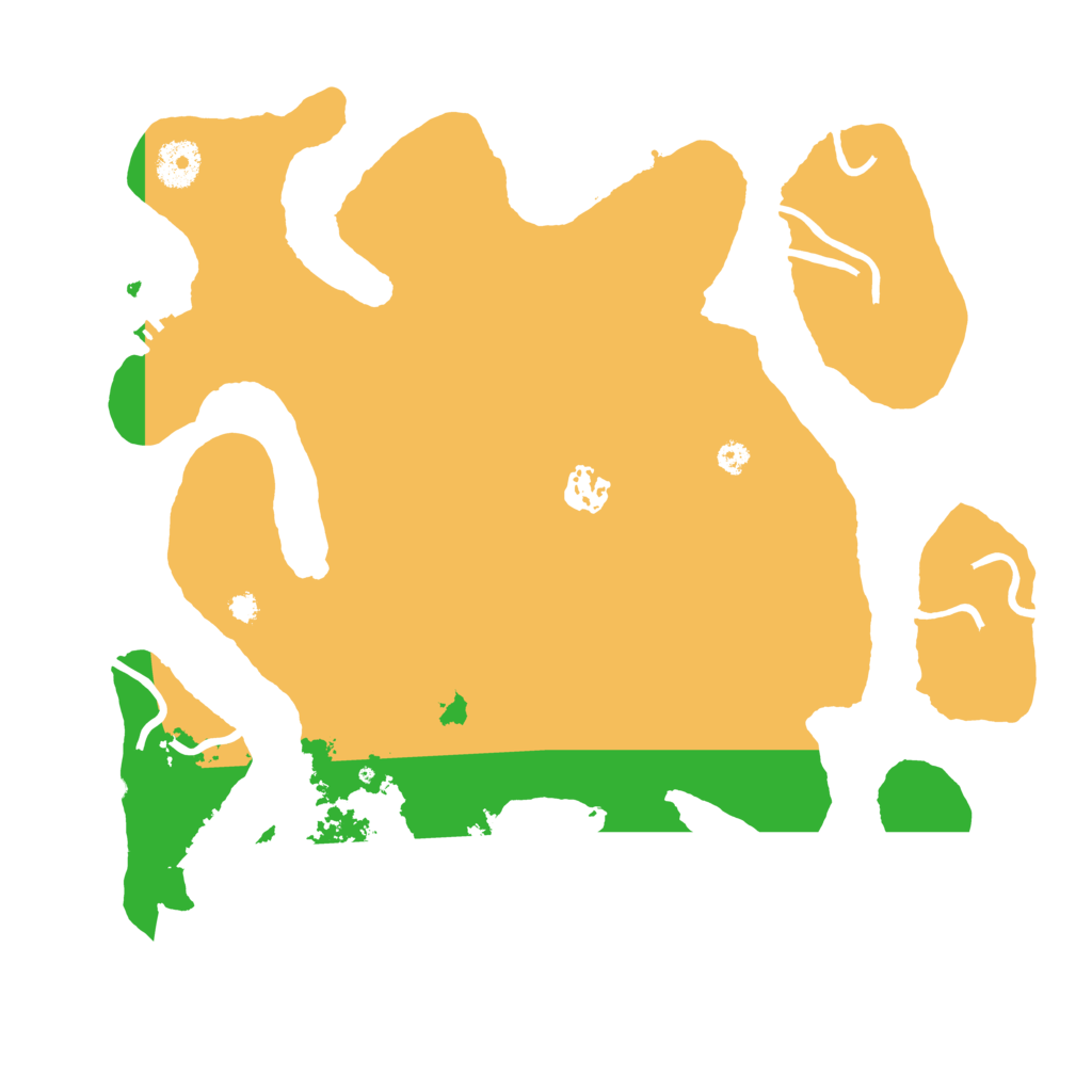 Biome Rust Map: Procedural Map, Size: 3550, Seed: 819497