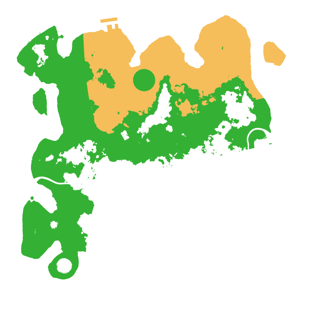 Biome Rust Map: Procedural Map, Size: 3700, Seed: 5735289