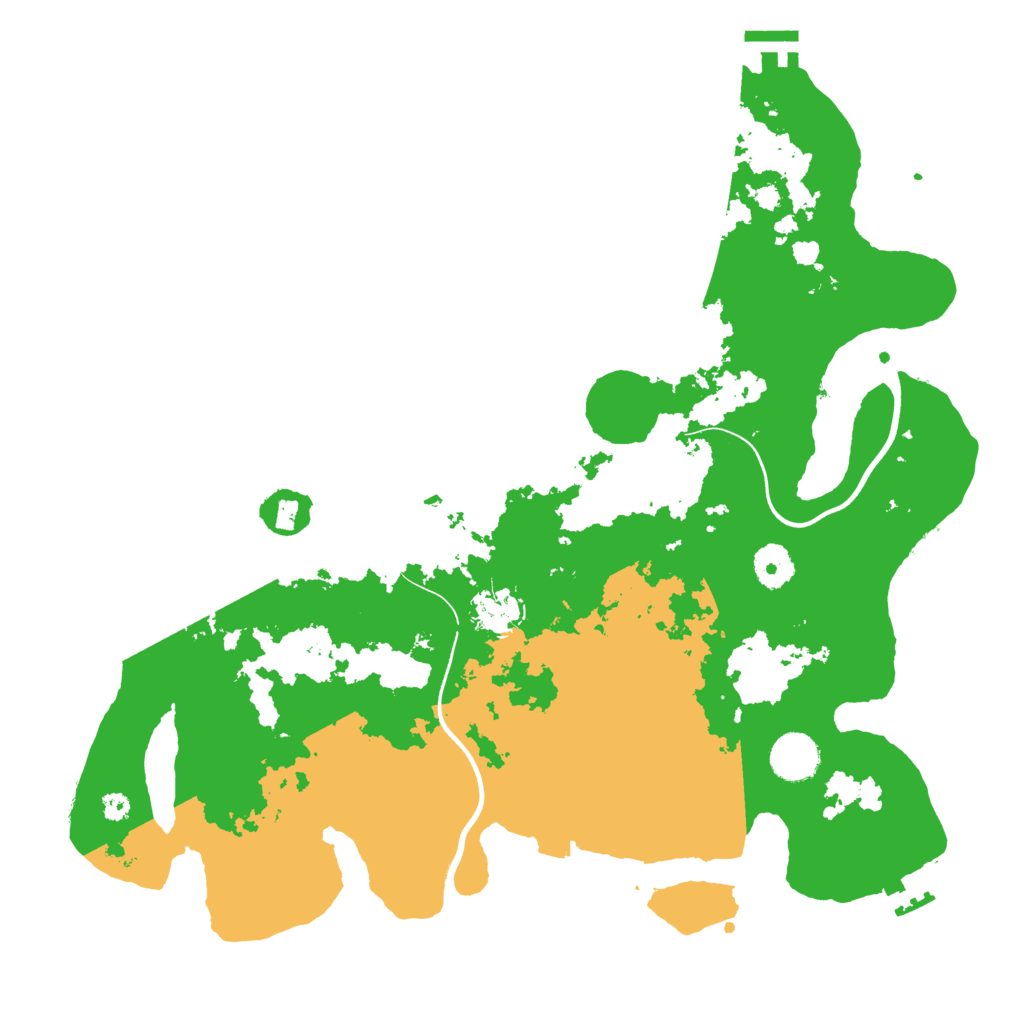 Biome Rust Map: Procedural Map, Size: 3700, Seed: 2749906