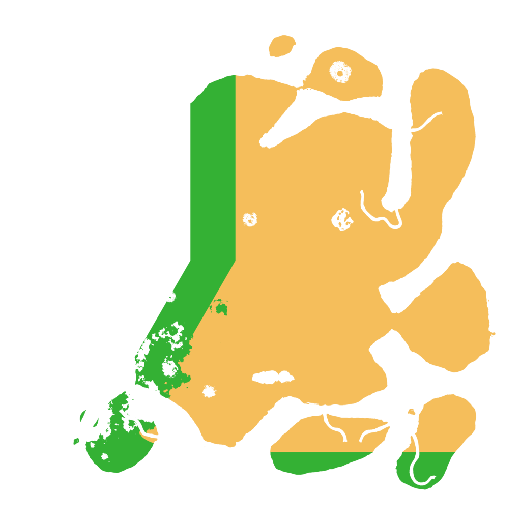 Biome Rust Map: Procedural Map, Size: 3700, Seed: 8