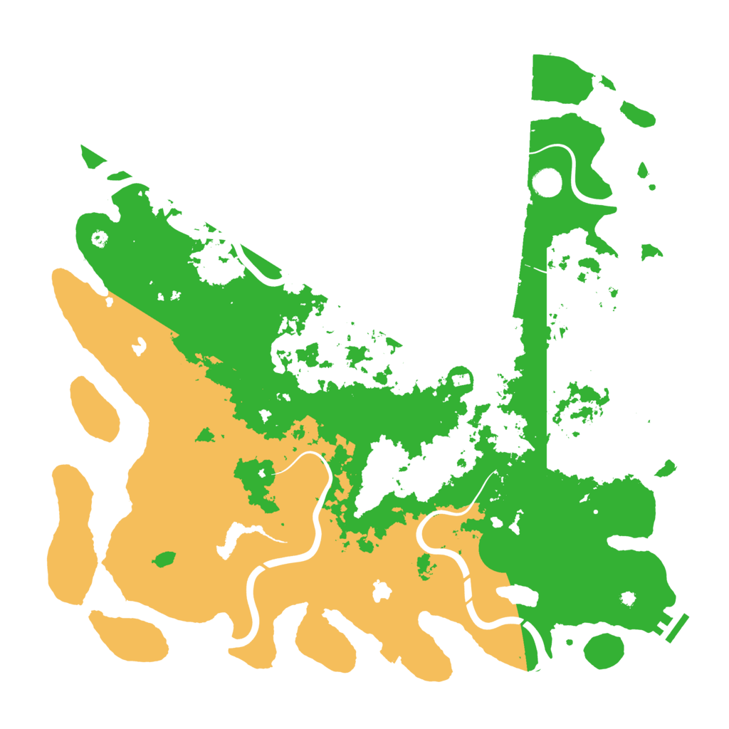 Biome Rust Map: Procedural Map, Size: 4500, Seed: 952538525
