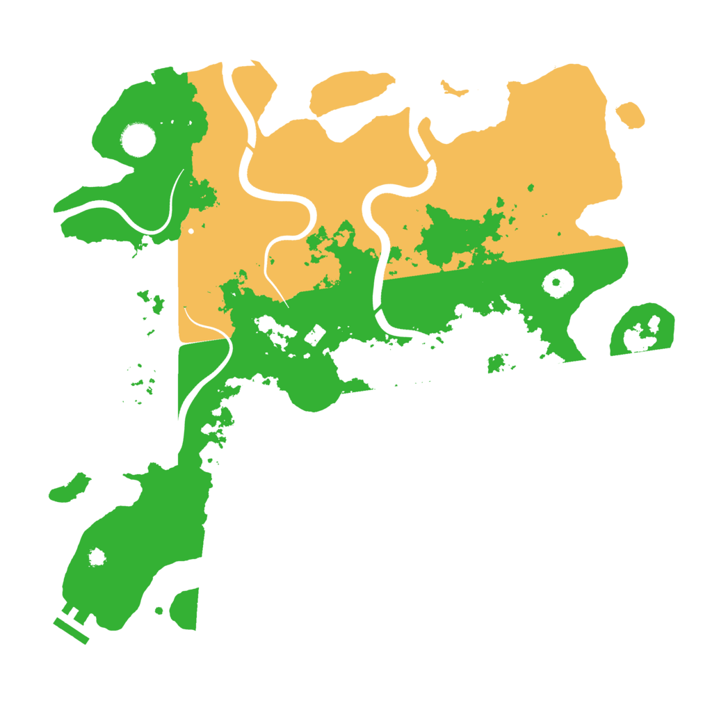 Biome Rust Map: Procedural Map, Size: 3700, Seed: 5882580