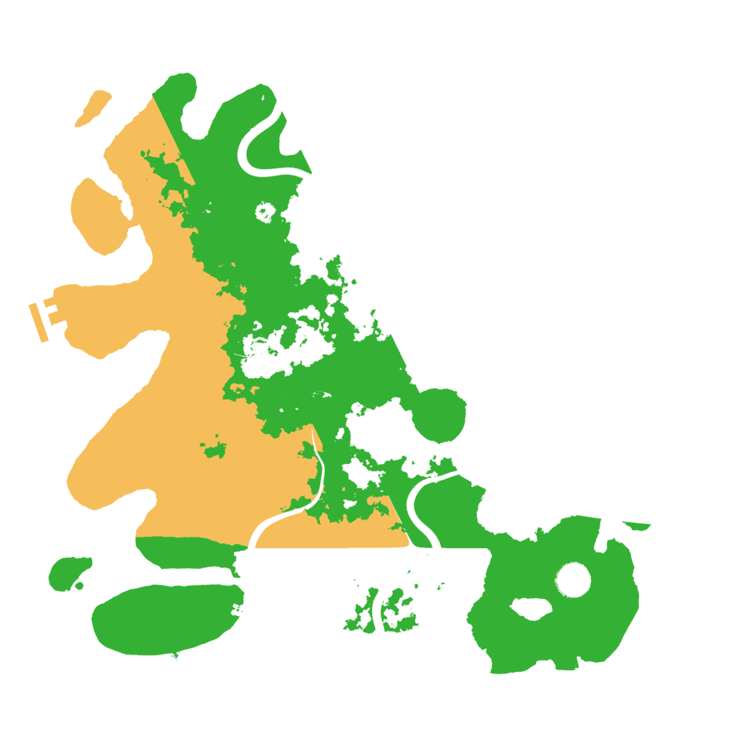 Biome Rust Map: Procedural Map, Size: 3700, Seed: 2610187