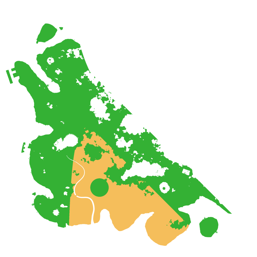 Biome Rust Map: Procedural Map, Size: 3700, Seed: 5232343
