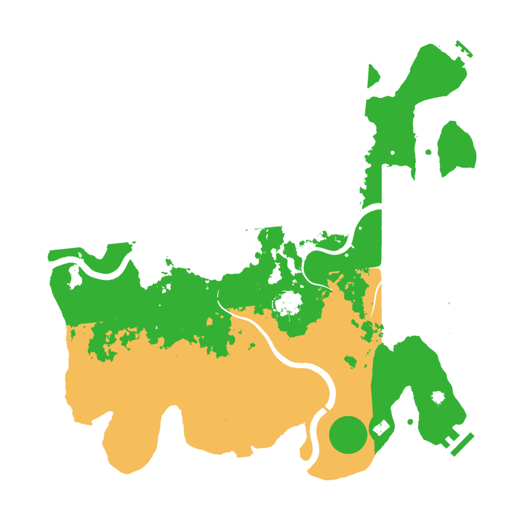 Biome Rust Map: Procedural Map, Size: 3550, Seed: 742577