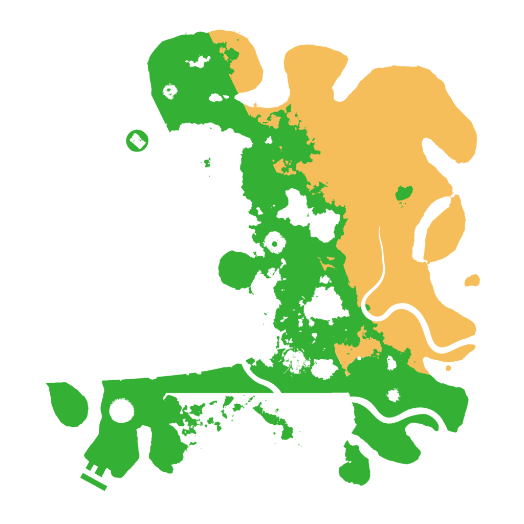 Biome Rust Map: Procedural Map, Size: 3800, Seed: 12753522