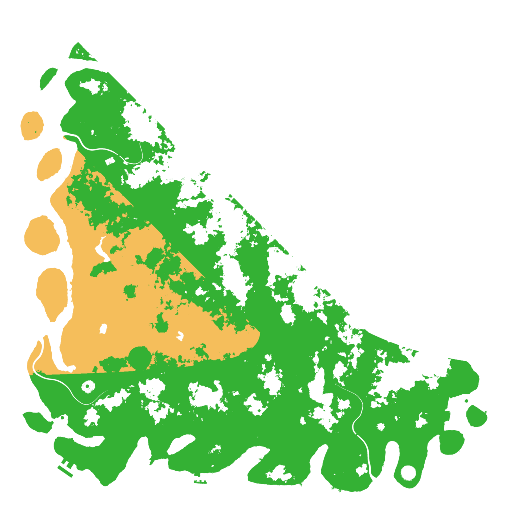 Biome Rust Map: Procedural Map, Size: 6000, Seed: 36415