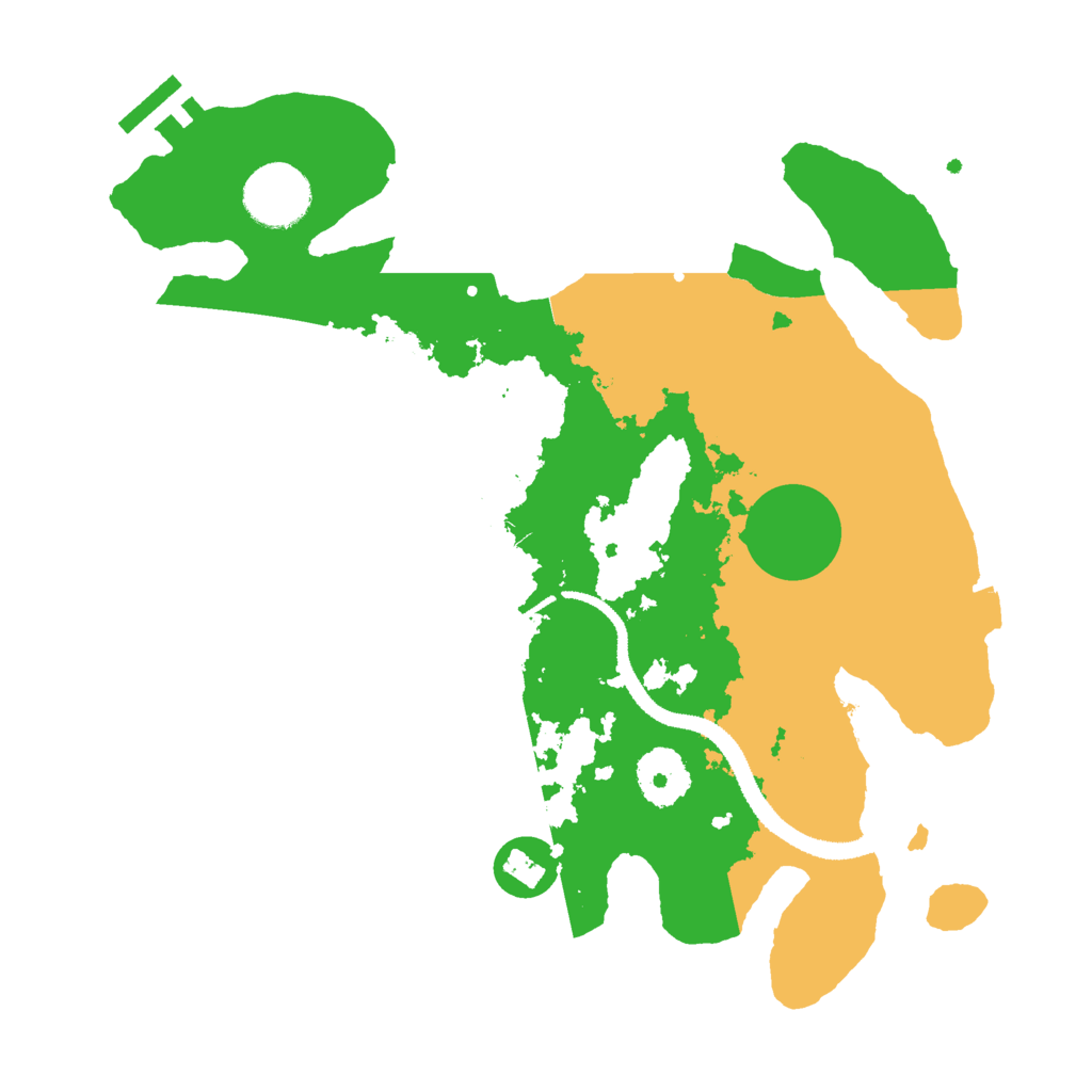 Biome Rust Map: Procedural Map, Size: 3000, Seed: 56415