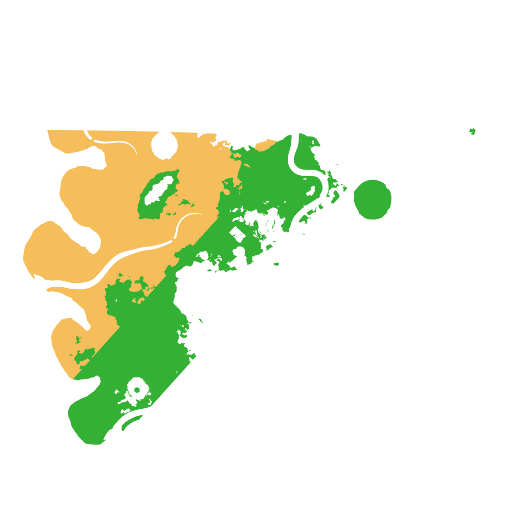 Biome Rust Map: Procedural Map, Size: 3600, Seed: 19522