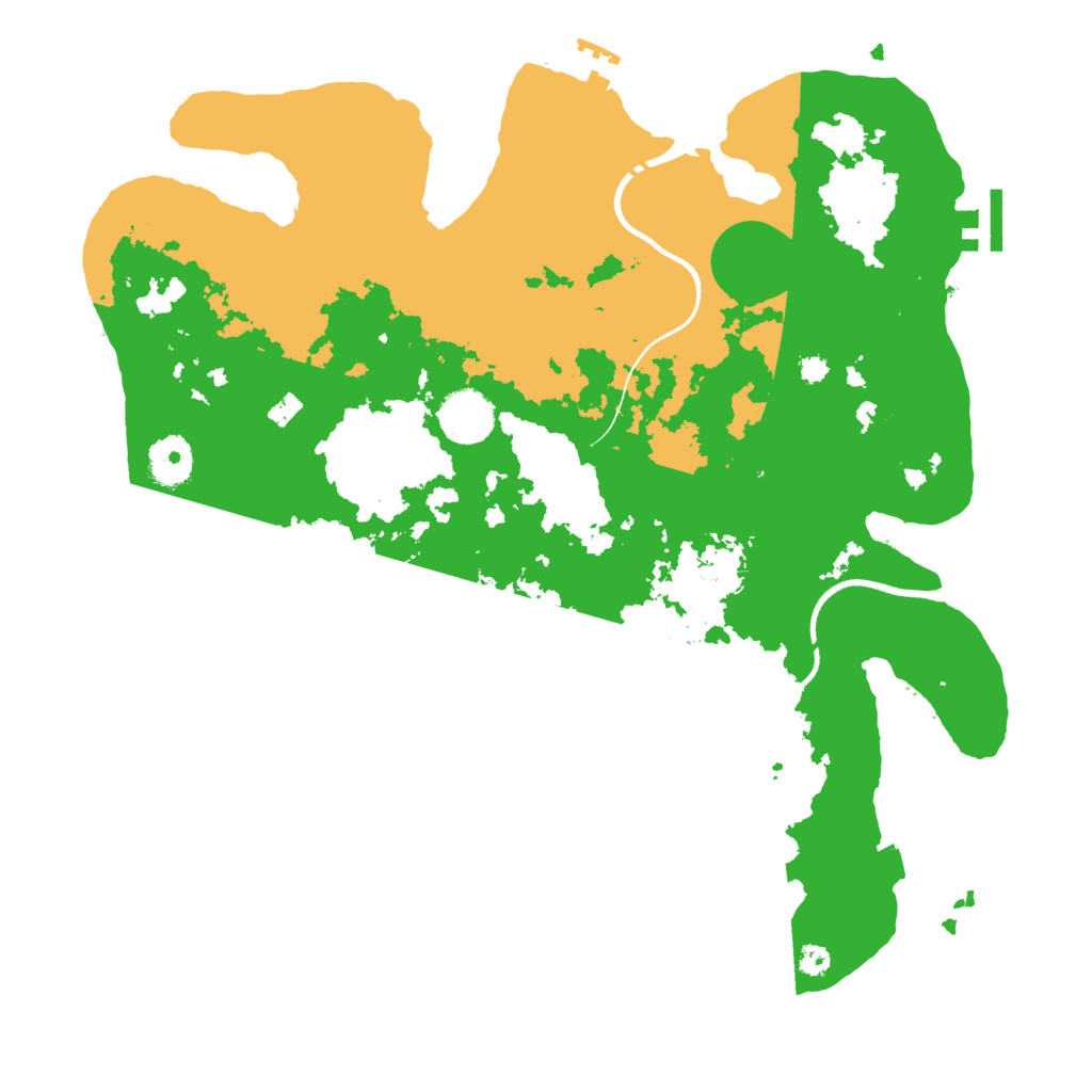 Biome Rust Map: Procedural Map, Size: 3550, Seed: 406963