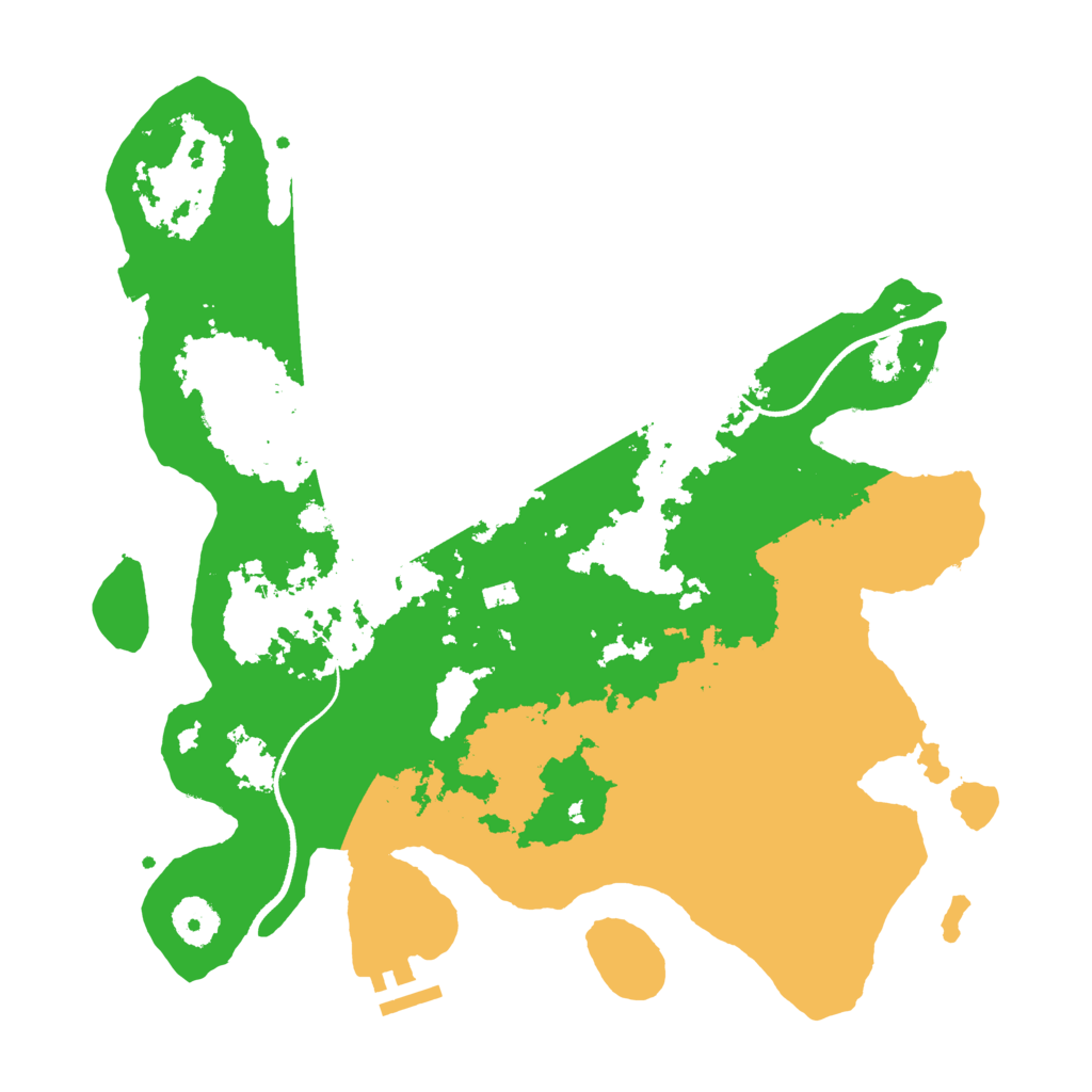 Biome Rust Map: Procedural Map, Size: 3500, Seed: 787490501