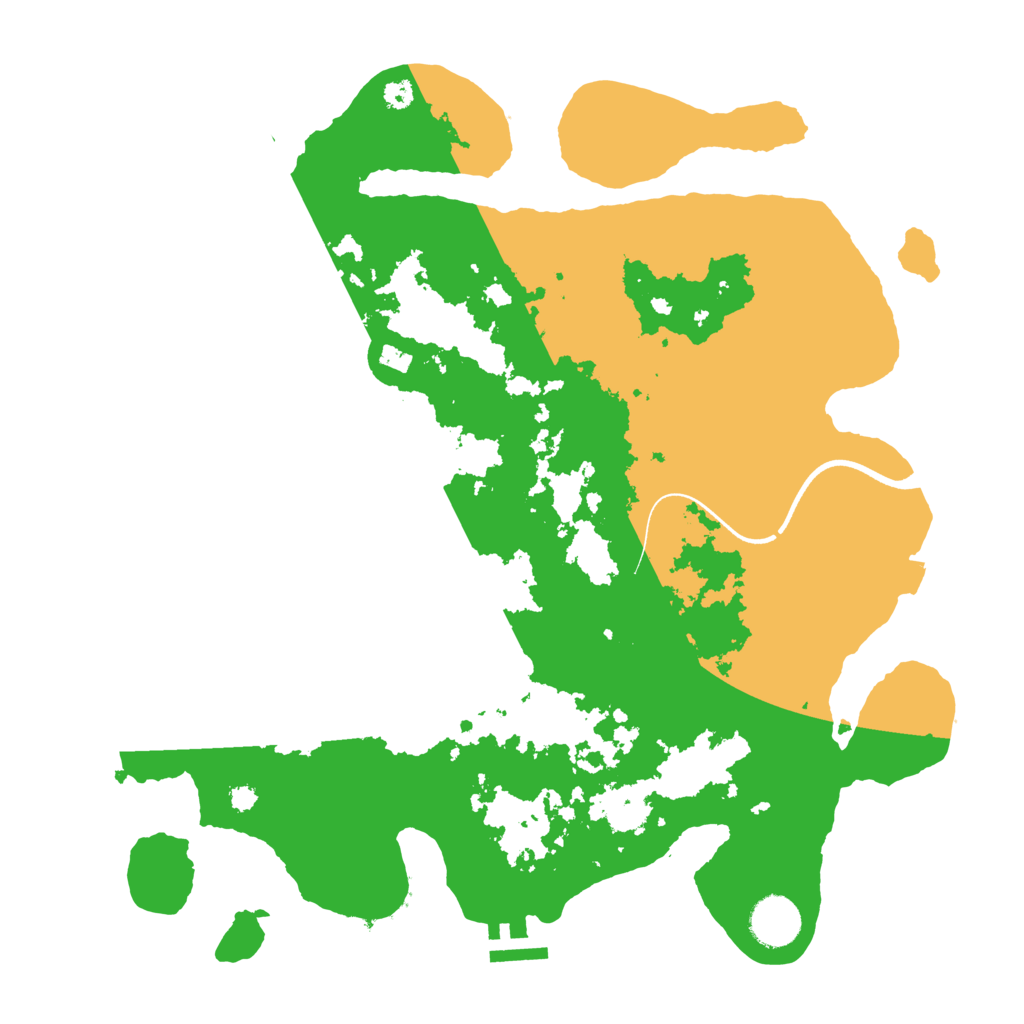 Biome Rust Map: Procedural Map, Size: 3550, Seed: 24520