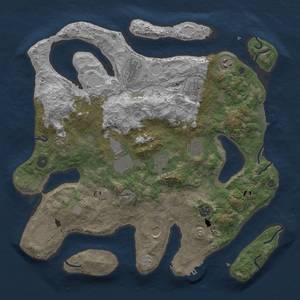 Thumbnail Rust Map: Procedural Map, Size: 4000, Seed: 72043104, 19 Monuments