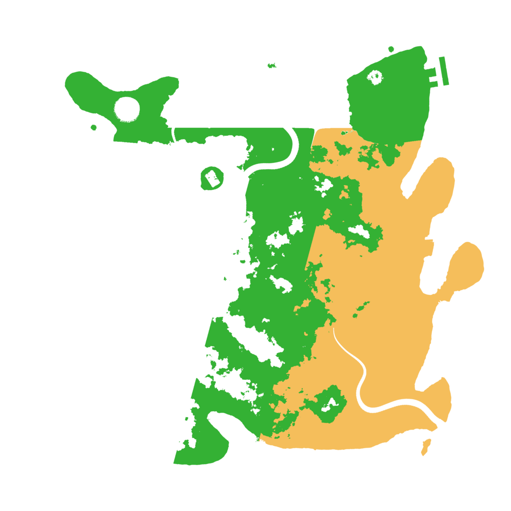 Biome Rust Map: Procedural Map, Size: 3600, Seed: 4000