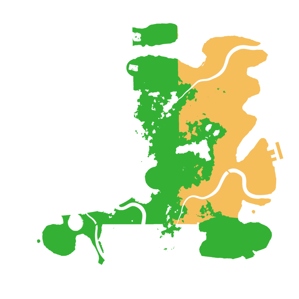 Biome Rust Map: Procedural Map, Size: 3500, Seed: 6330722