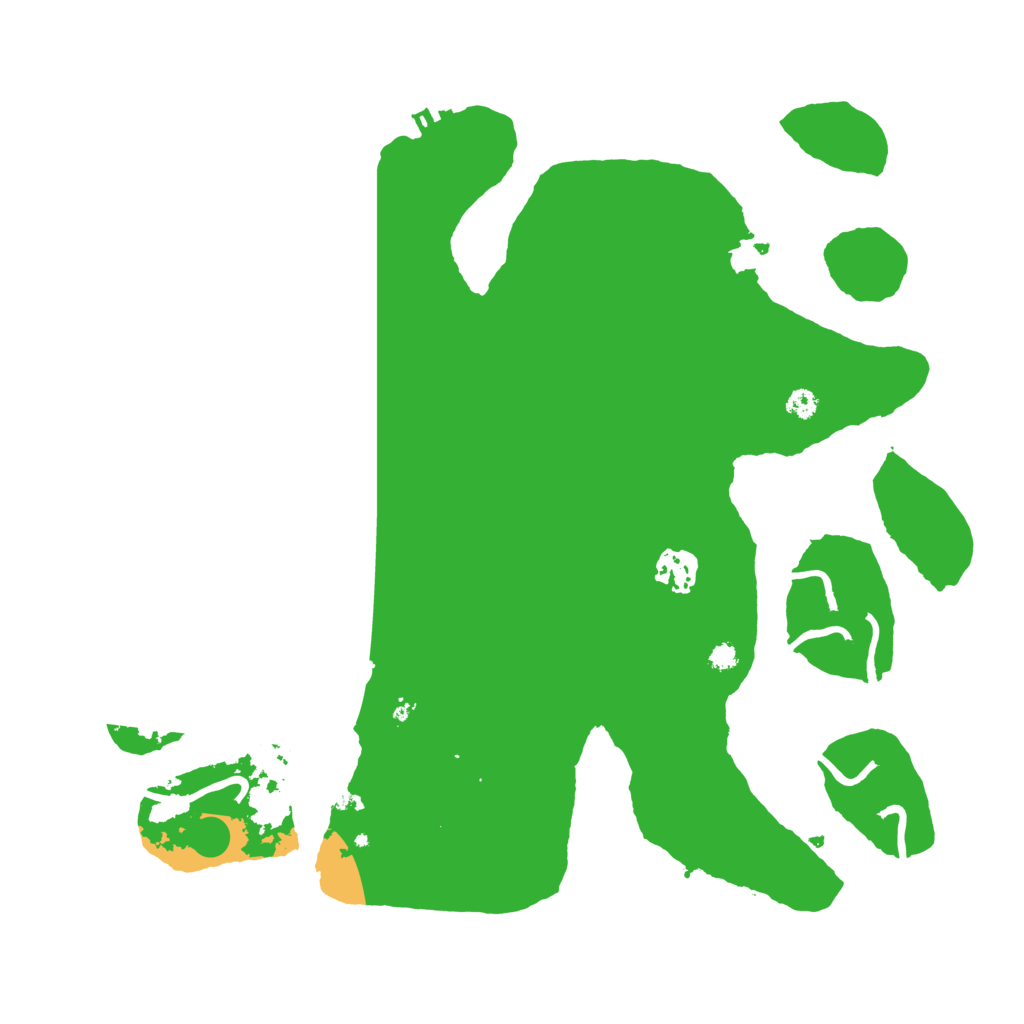 Biome Rust Map: Procedural Map, Size: 3500, Seed: 233085129