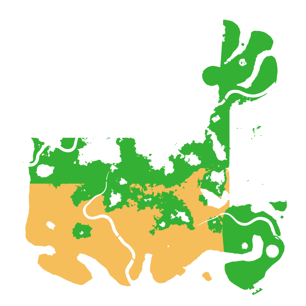 Biome Rust Map: Procedural Map, Size: 4200, Seed: 7845