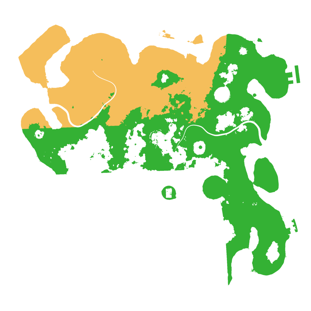 Biome Rust Map: Procedural Map, Size: 3550, Seed: 555094