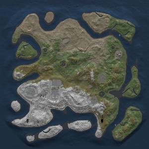 Thumbnail Rust Map: Procedural Map, Size: 4000, Seed: 918, 15 Monuments