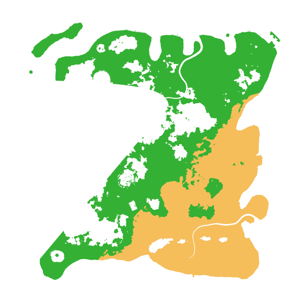Biome Rust Map: Procedural Map, Size: 3500, Seed: 1350400