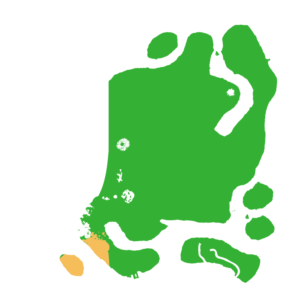 Biome Rust Map: Procedural Map, Size: 3600, Seed: 20299