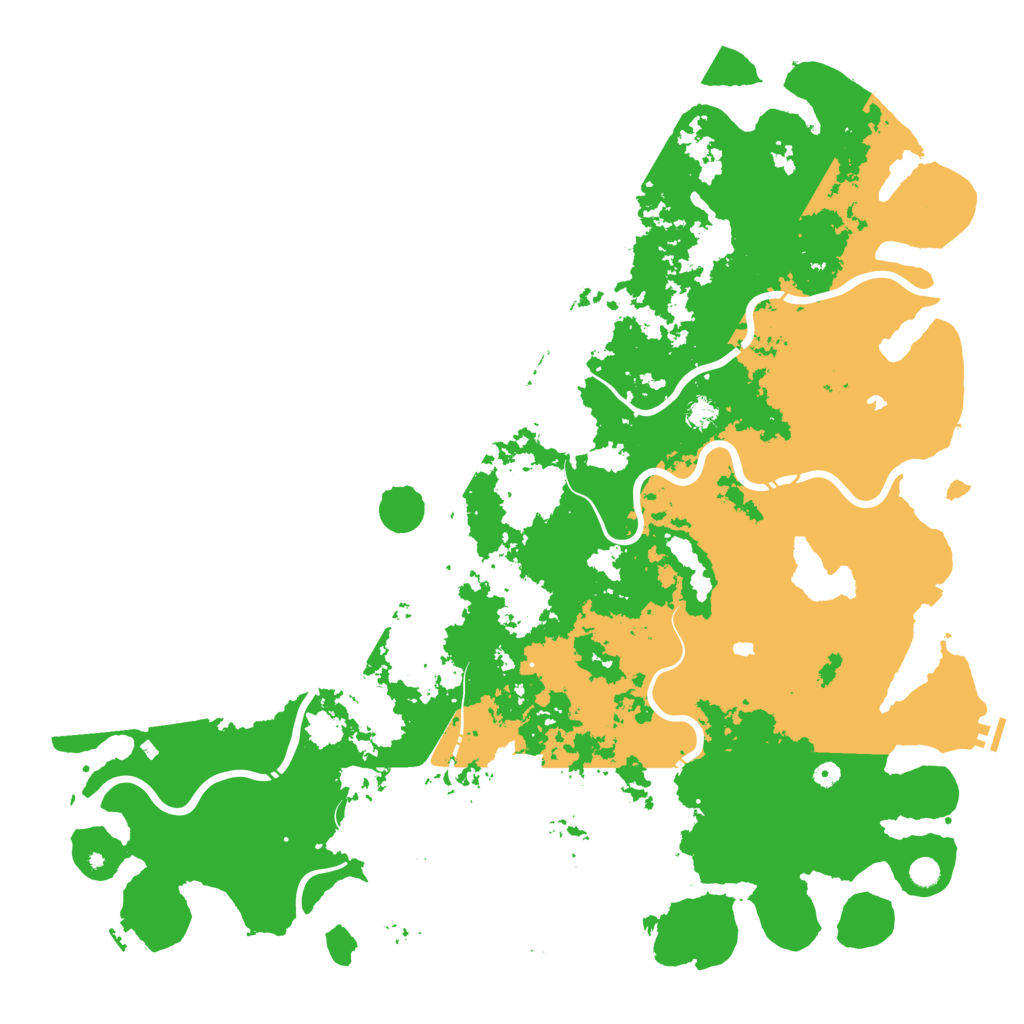 Biome Rust Map: Procedural Map, Size: 6000, Seed: 8