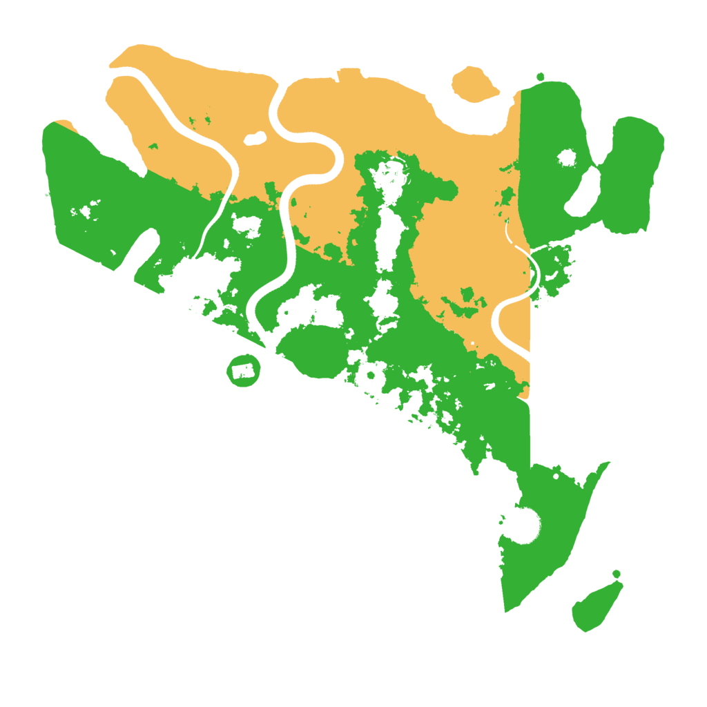 Biome Rust Map: Procedural Map, Size: 3550, Seed: 282373