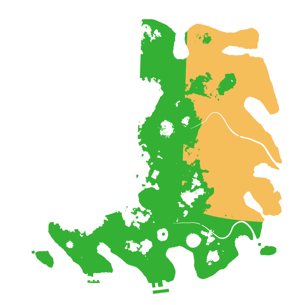 Biome Rust Map: Procedural Map, Size: 3800, Seed: 11528