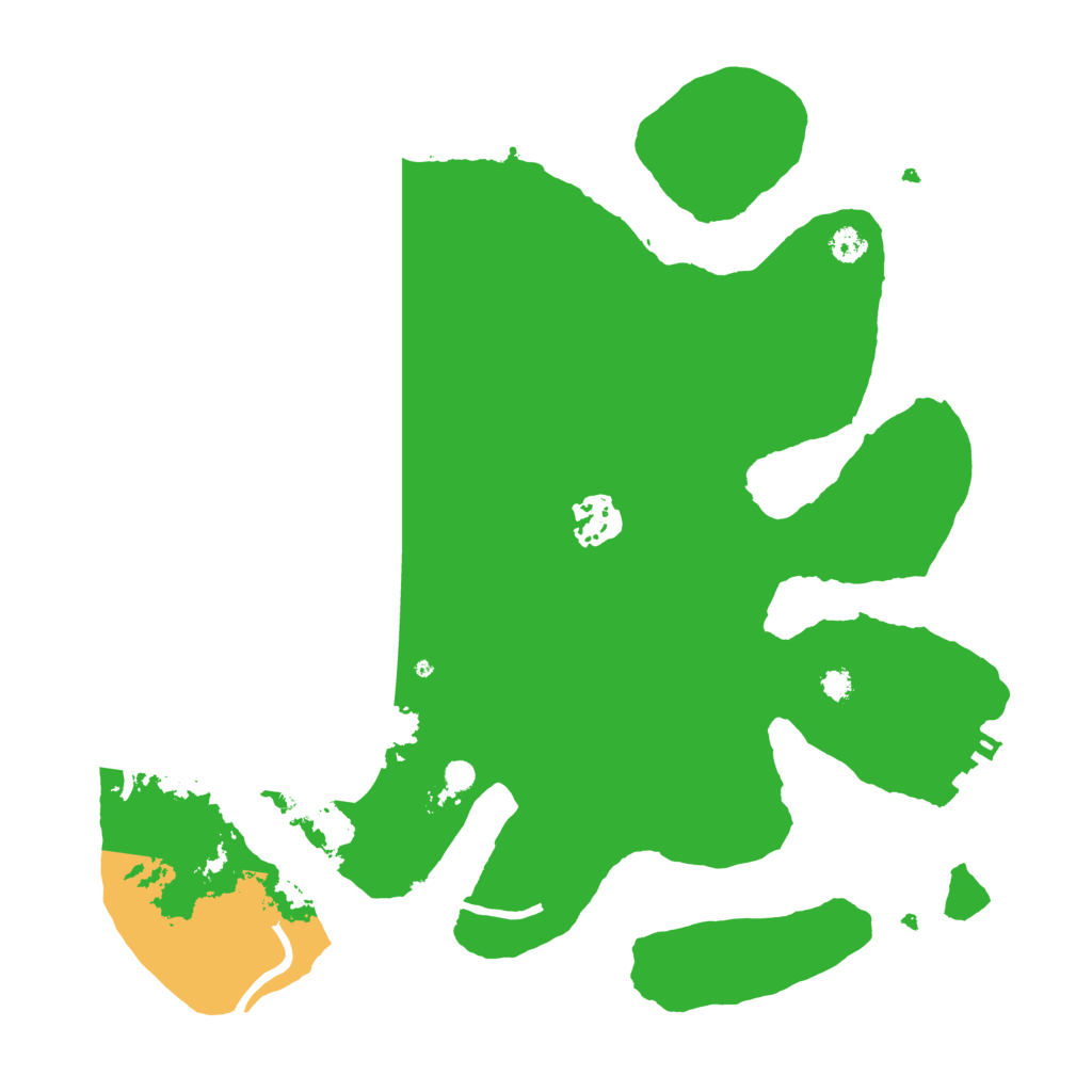 Biome Rust Map: Procedural Map, Size: 3200, Seed: 64158261