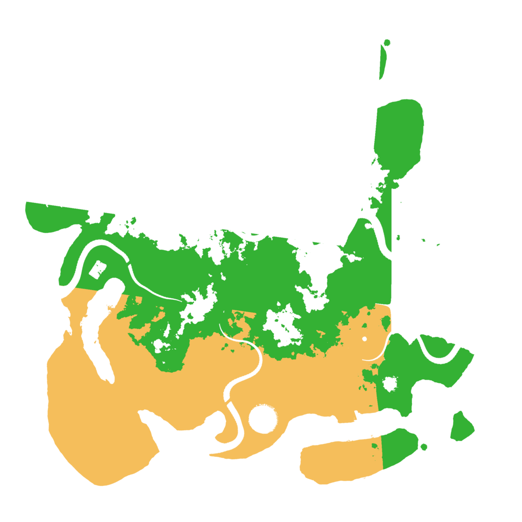 Biome Rust Map: Procedural Map, Size: 3200, Seed: 64158261