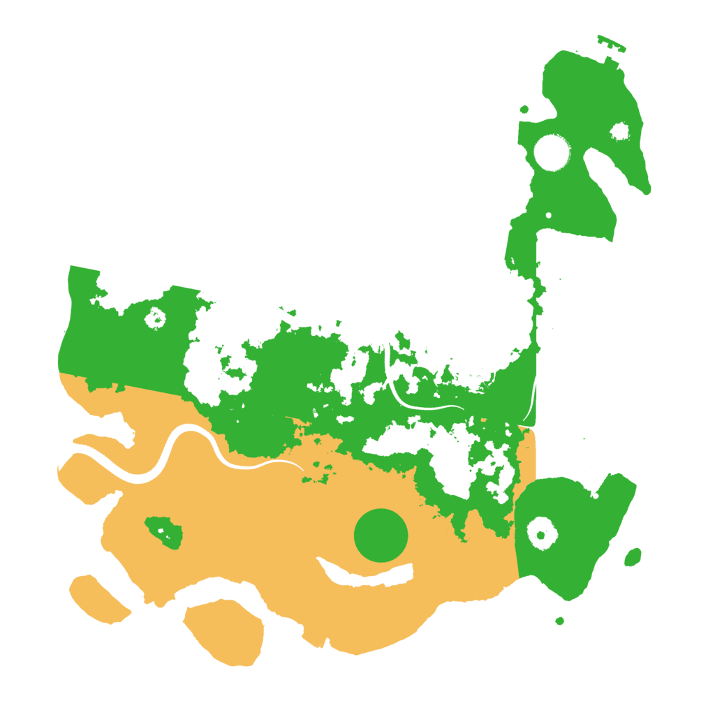 Biome Rust Map: Procedural Map, Size: 3500, Seed: 294279242