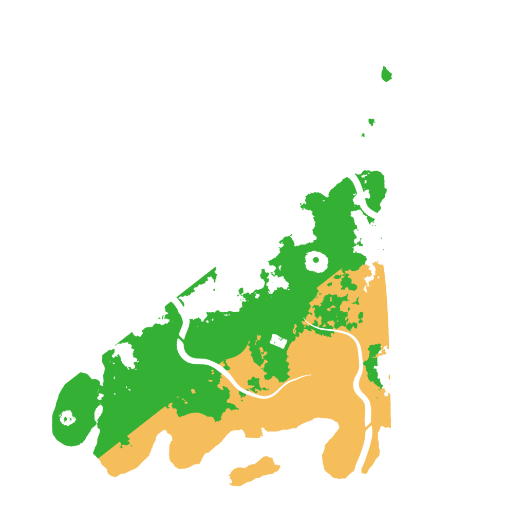 Biome Rust Map: Procedural Map, Size: 3500, Seed: 1244593