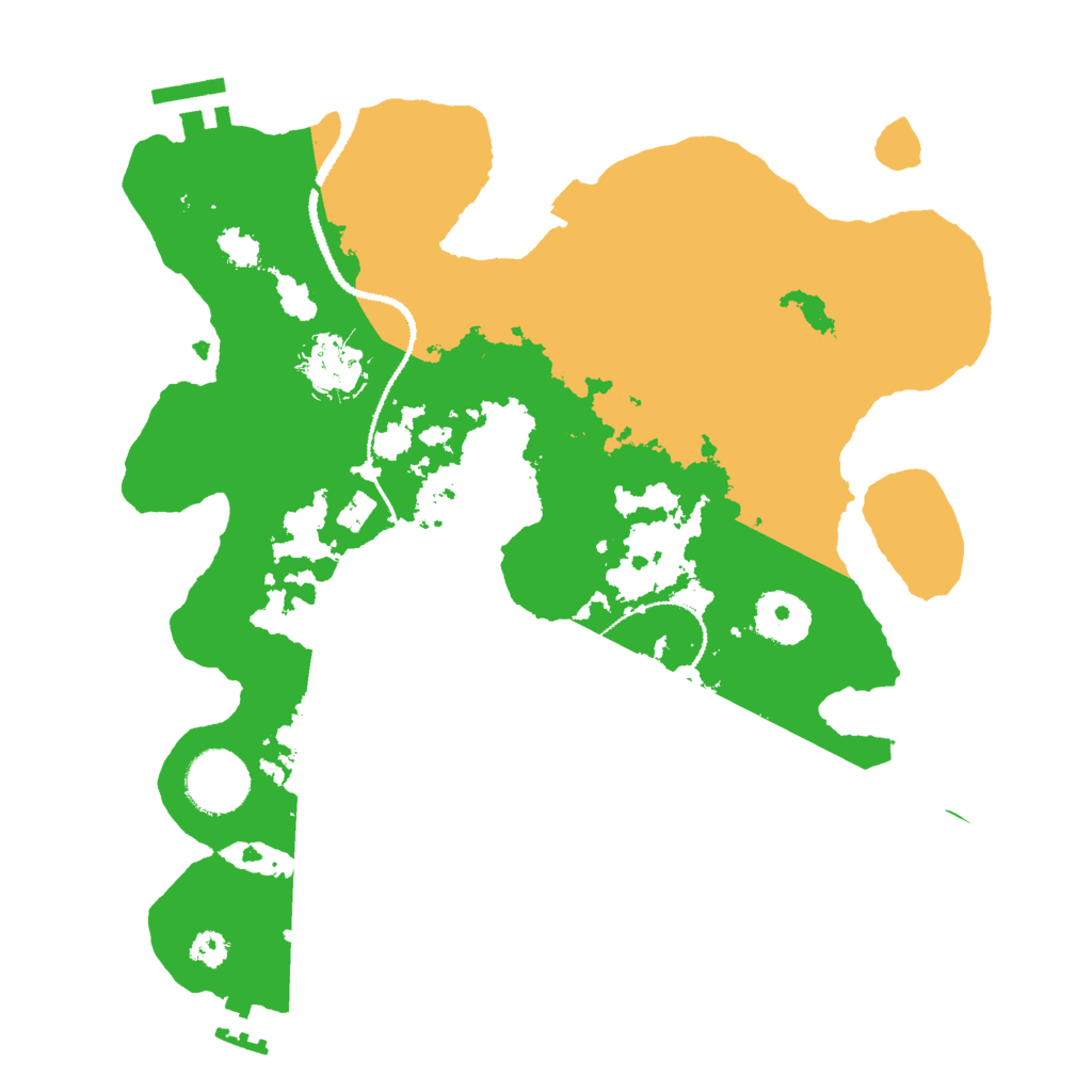Biome Rust Map: Procedural Map, Size: 3000, Seed: 2434066