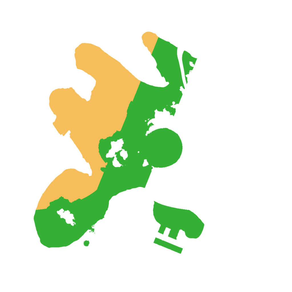 Biome Rust Map: Procedural Map, Size: 2000, Seed: 128832