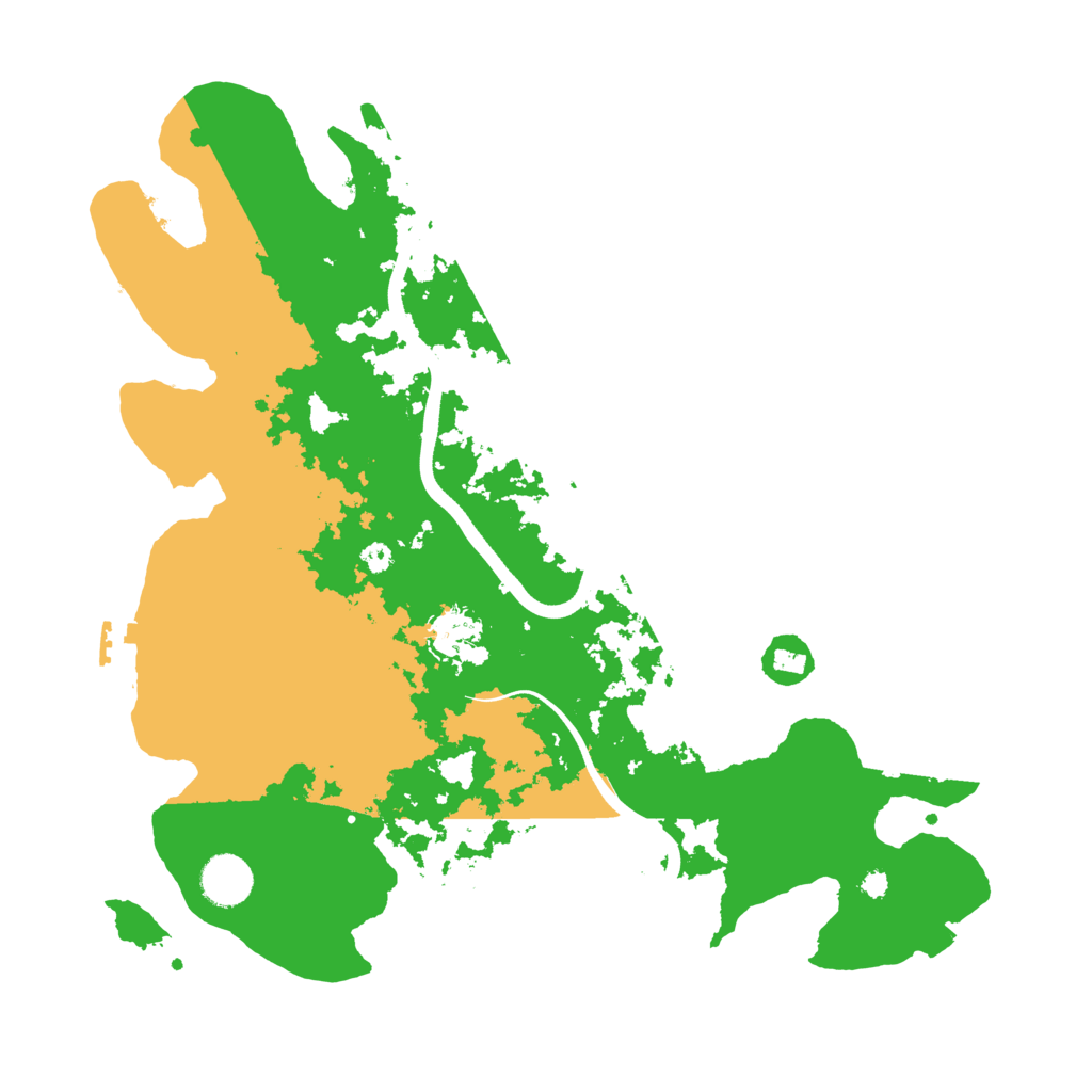 Biome Rust Map: Procedural Map, Size: 3700, Seed: 566681