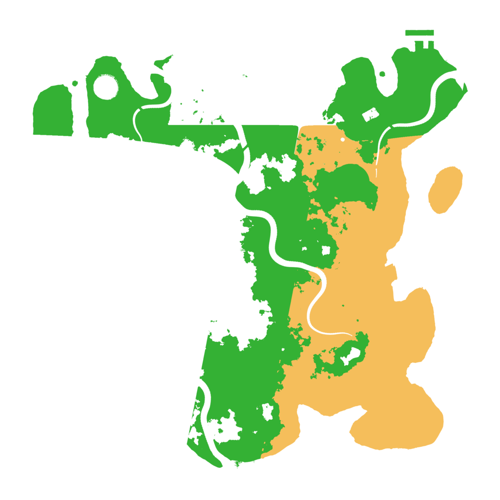 Biome Rust Map: Procedural Map, Size: 3550, Seed: 189925