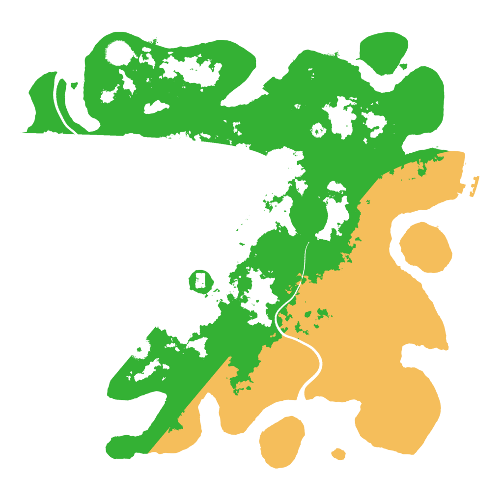 Biome Rust Map: Procedural Map, Size: 3550, Seed: 526227