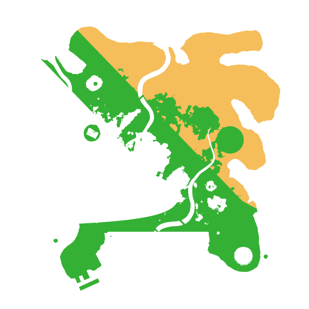 Biome Rust Map: Procedural Map, Size: 3000, Seed: 110