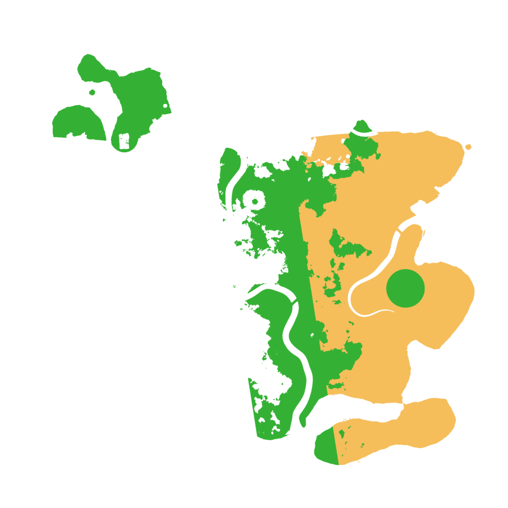 Biome Rust Map: Procedural Map, Size: 3500, Seed: 126518098