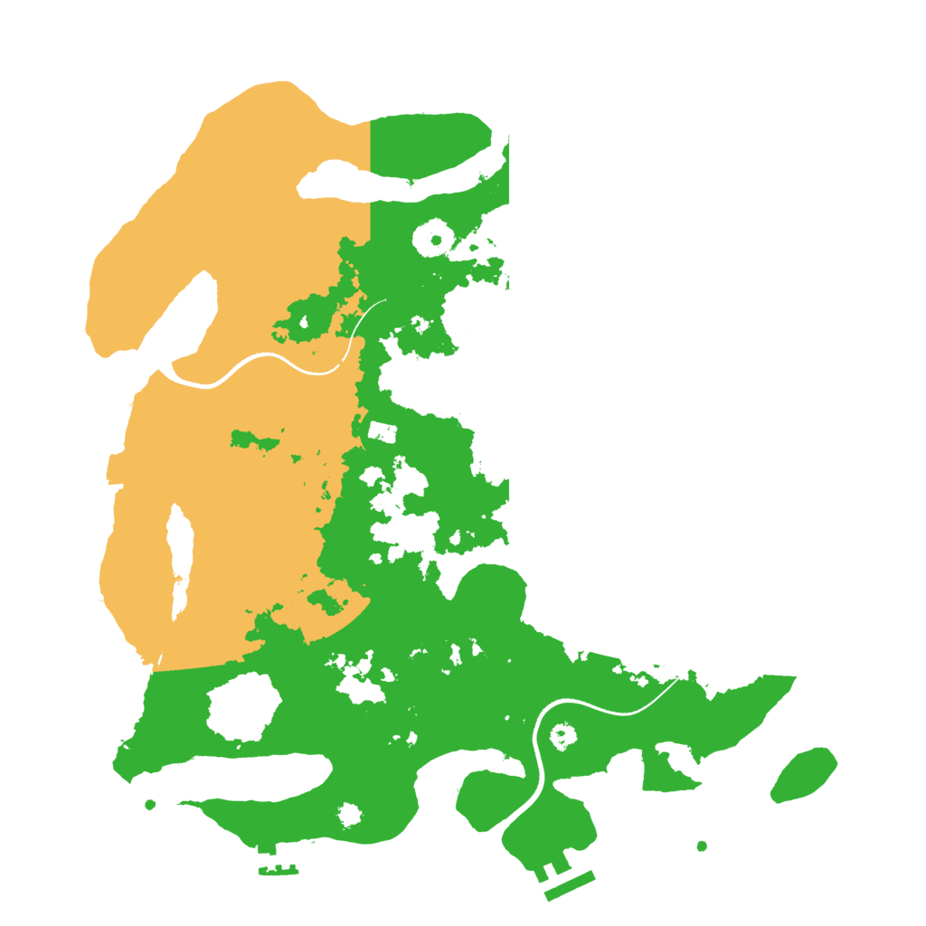 Biome Rust Map: Procedural Map, Size: 3550, Seed: 244391