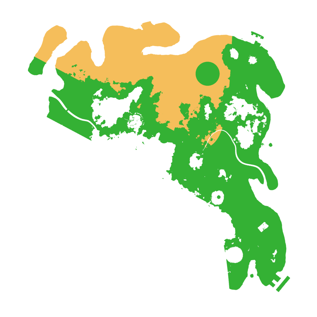 Biome Rust Map: Procedural Map, Size: 3500, Seed: 4555