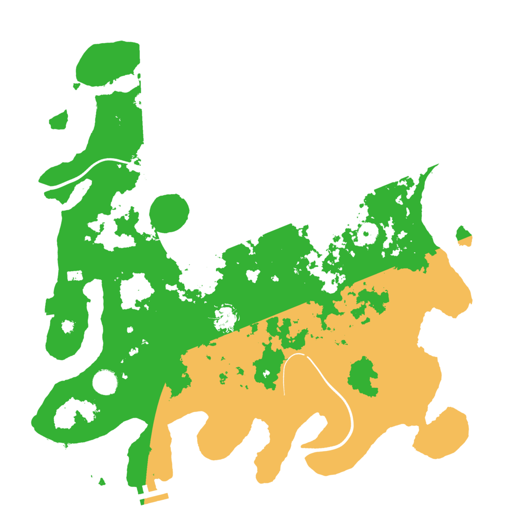 Biome Rust Map: Procedural Map, Size: 3700, Seed: 304149065