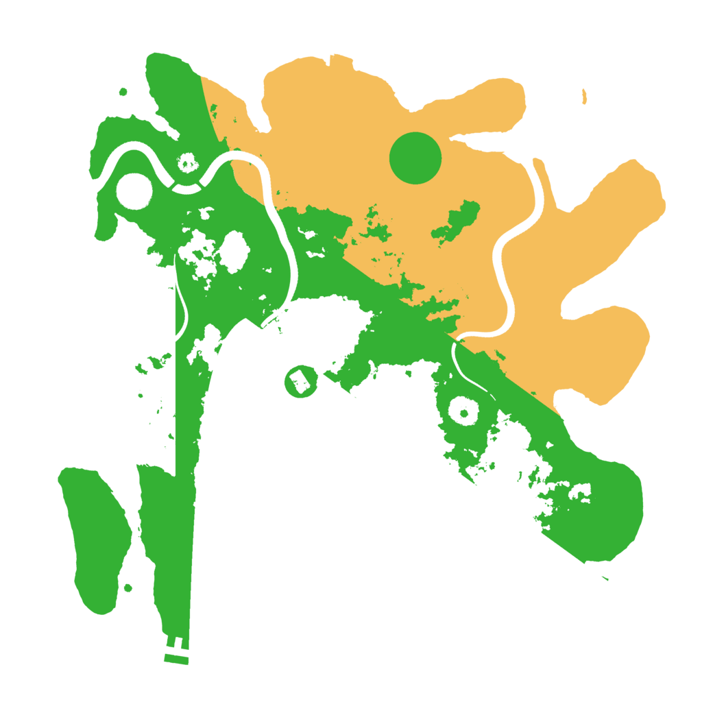 Biome Rust Map: Procedural Map, Size: 3550, Seed: 104039