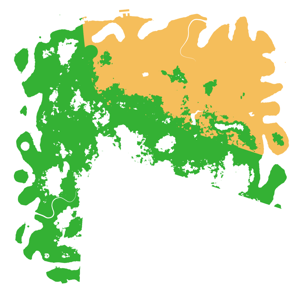 Biome Rust Map: Procedural Map, Size: 6000, Seed: 81536572