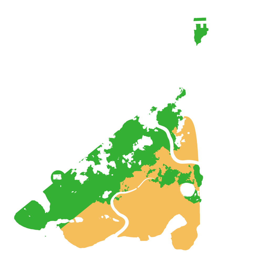Biome Rust Map: Procedural Map, Size: 3500, Seed: 183378585