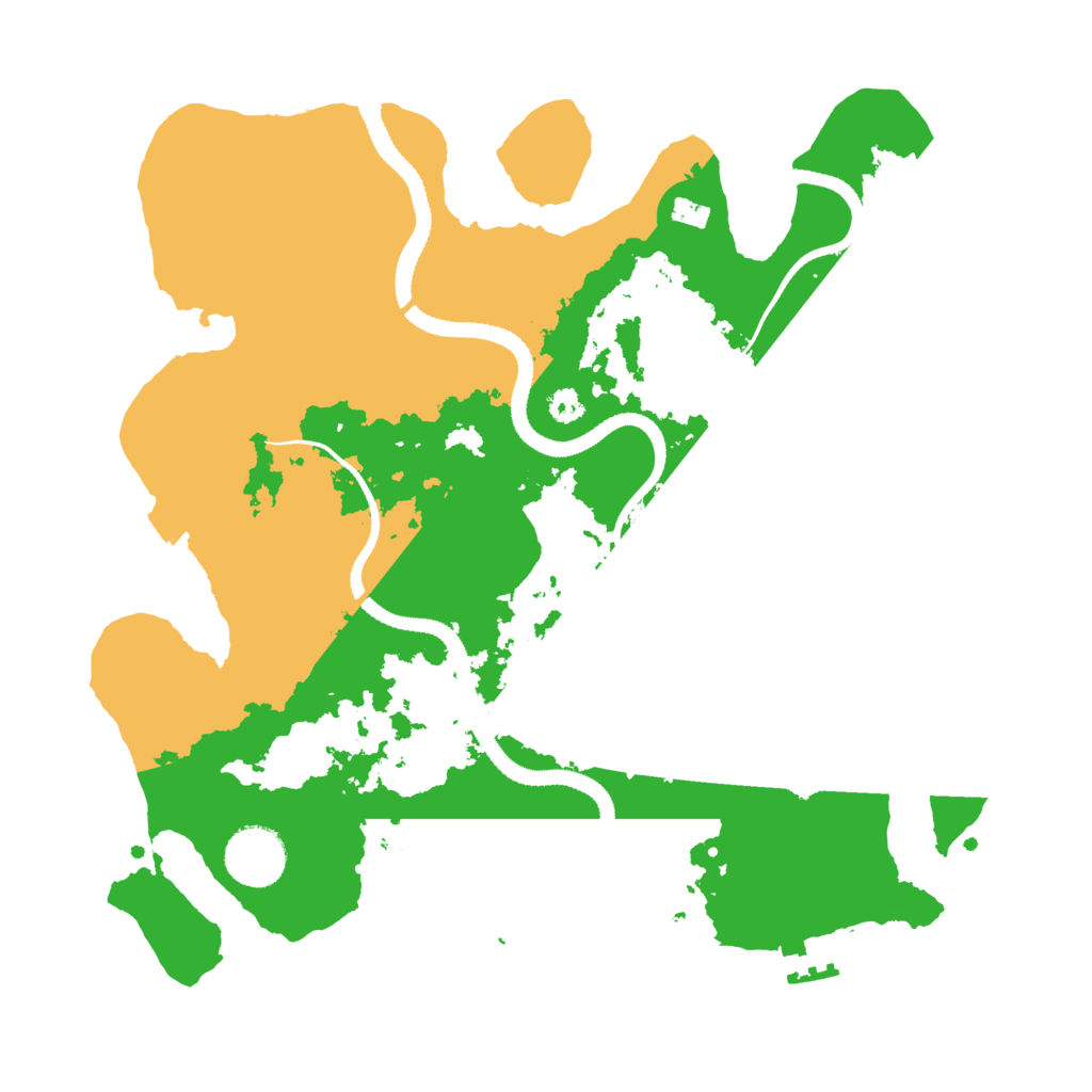 Biome Rust Map: Procedural Map, Size: 3200, Seed: 4