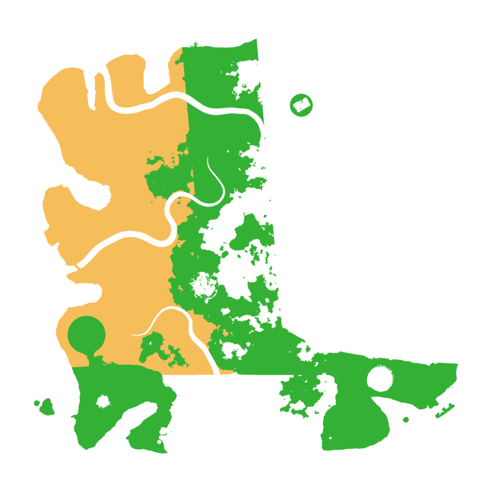 Biome Rust Map: Procedural Map, Size: 3500, Seed: 2110685