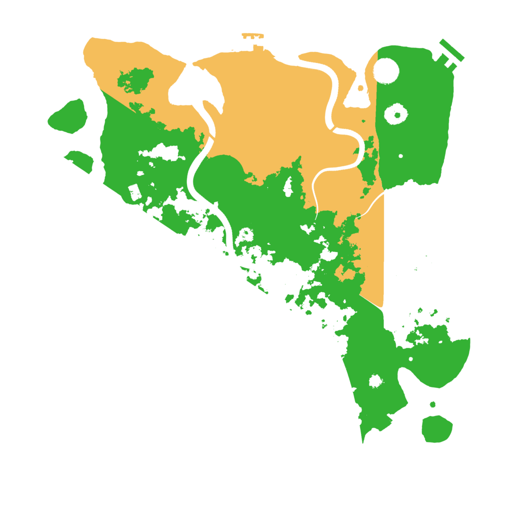 Biome Rust Map: Procedural Map, Size: 3550, Seed: 822733