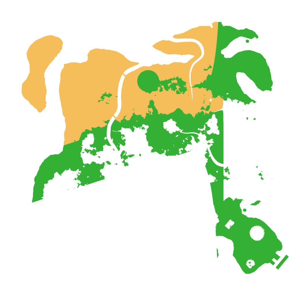 Biome Rust Map: Procedural Map, Size: 3600, Seed: 279797712