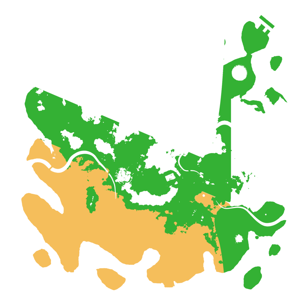 Biome Rust Map: Procedural Map, Size: 3550, Seed: 538898